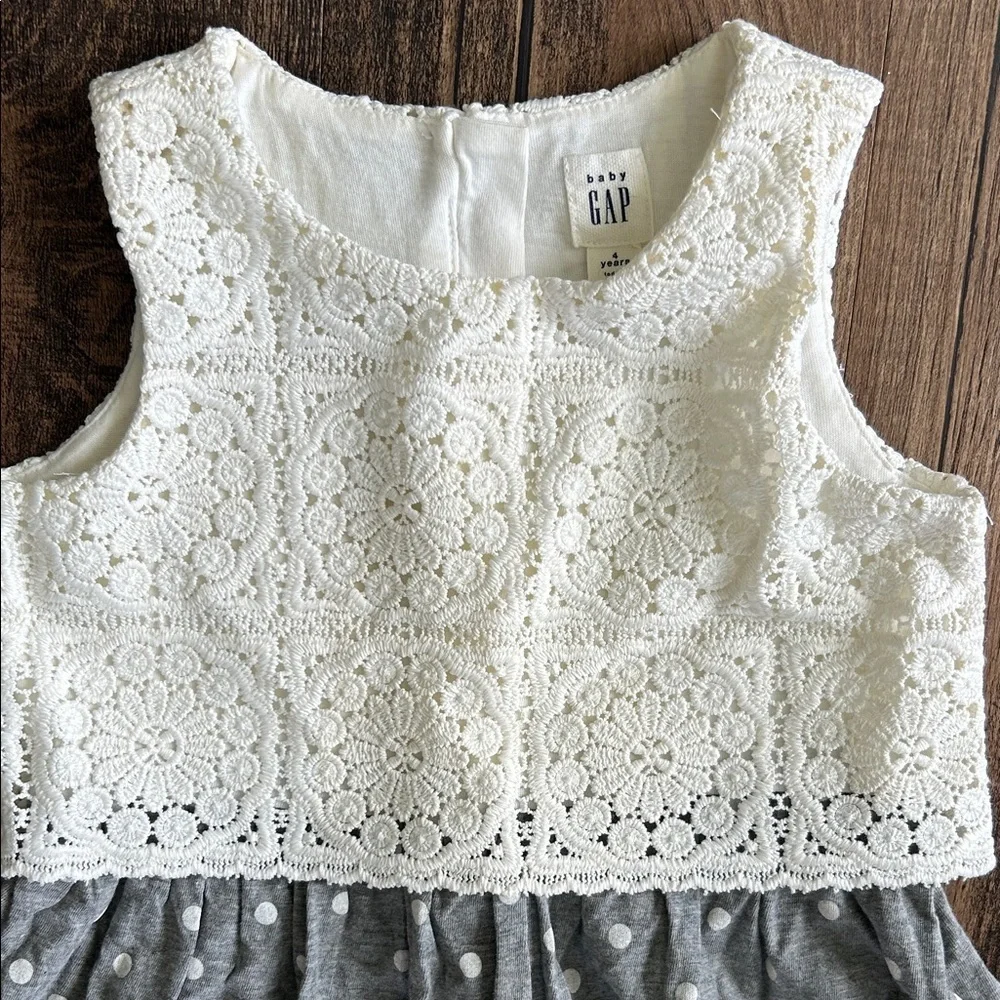 Charming Gray and ivory Kids Dress